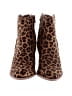 Very Volatile Animal Print Brown Ankle Boots Size 6 - photo 2
