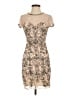 Miss Selfridge 100% Polyester Paisley Tan Cocktail Dress Size 4 - photo 1