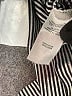 Tea 100% Cotton Stripes Black Long Sleeve Turtleneck Size 7 - photo 4
