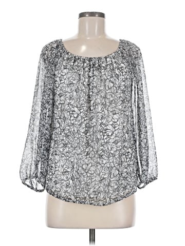 Joan Vass New York 3/4 Sleeve Blouse (view 1)