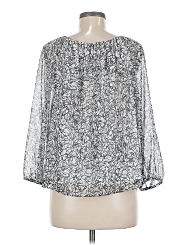 Joan Vass New York 3/4 Sleeve Blouse (view 2)