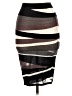 Missguided Stripes Black Casual Skirt Size 12 - photo 2