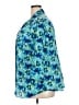 Basic Editions 100% Polyester Tropical Blue 3/4 Sleeve Blouse Size 2X - photo 5