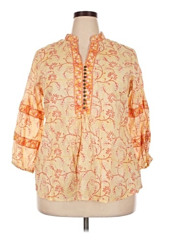 Fabindia 3/4 Sleeve Blouse (view 1)