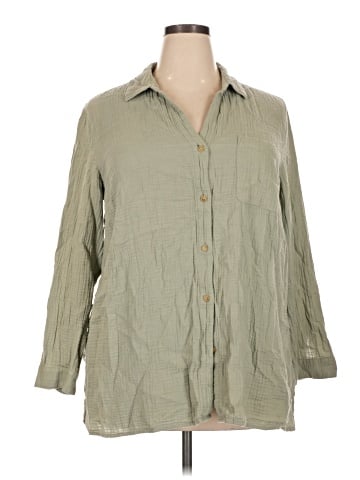 J.Jill 3/4 Sleeve Button-Down Shirt (view 1)