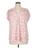 Bobeau Pink Short Sleeve Blouse Size 1X - photo 1