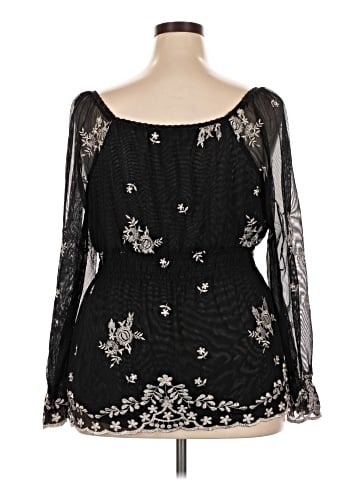 Seven7 Long Sleeve Blouse (view 2)