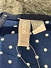 ASOS 100% Polyester Polka Dots Blue Casual Dress Size 10 - photo 7