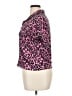 BCBGeneration Animal Print Pink Short Sleeve Blouse Size XL - photo 5