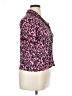 BCBGeneration Animal Print Pink Short Sleeve Blouse Size XL - photo 4