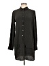 Equipment Polka Dots Black Long Sleeve Blouse Size L - photo 1
