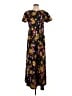 Unbranded Floral Black Casual Dress Size P (estimated, petite) - photo 1