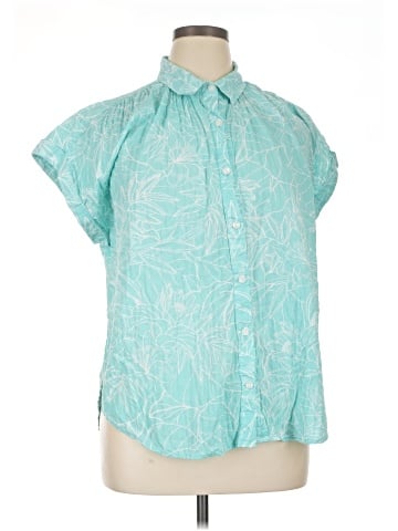 a.n.a. A New Approach Short Sleeve Blouse (view 1)