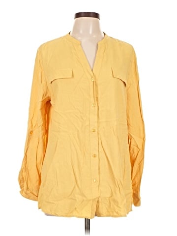 Investments 3/4 Sleeve Silk Top (view 1)