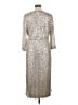 Anne Klein Metallic Silver Cocktail Dress Size 16 - photo 2