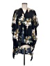 12pm by Mon Ami 100% Polyester Floral Blue 3/4 Sleeve Blouse Size M - photo 1
