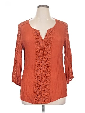 By Design 3/4 Sleeve Blouse (view 1)