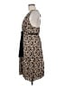 BCBGMAXAZRIA 100% Silk Animal Print Tan Casual Dress Size MedEstimated - photo 5