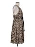 BCBGMAXAZRIA 100% Silk Animal Print Tan Casual Dress Size MedEstimated - photo 4