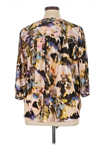 Rose + Olive 3/4 Sleeve Blouse (view 2)