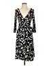 DressBarn Print Black Cocktail Dress Size 10 - photo 1