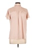 Adrianna Papell Pink Short Sleeve Blouse Size L - photo 1