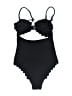 Cupshe Hearts Black One Piece Swimsuit Size XS - photo 2