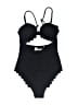Cupshe Hearts Black One Piece Swimsuit Size XS - photo 1