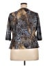 Faded Glory 100% Polyester Gray 3/4 Sleeve Blouse Size 18-20W - photo 2