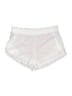 Athleta 100% Polyester Solid White Athletic Shorts Size L - photo 1