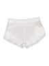 Athleta 100% Polyester Solid White Athletic Shorts Size L - photo 2