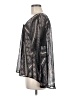 Astr 100% Polyester Gray Long Sleeve Blouse Size M - photo 5