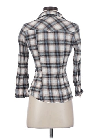 Timing 3/4 Sleeve Button-Down Shirt (view 2)