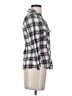 Timing 100% Cotton Plaid Gray 3/4 Sleeve Button-Down Shirt Size S - photo 4