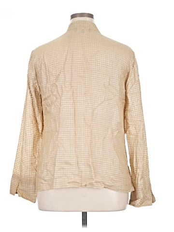 Jones New York Collection Long Sleeve Silk Top (view 2)
