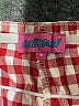 Edikted 100% Polyester Checkered-gingham Red Shorts Size M - photo 3