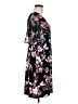 Connected Apparel 100% Polyester Floral Black Casual Dress Size 8 - photo 4