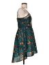 Xhilaration 100% Polyester Tropical Teal Cocktail Dress Size S - photo 4