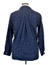 Grayson 100% Cotton Checkered-gingham Blue 3/4 Sleeve Button-Down Shirt Size XL (5) - photo 2