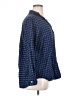 Grayson 100% Cotton Checkered-gingham Blue 3/4 Sleeve Button-Down Shirt Size XL (5) - photo 4