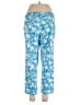 Covington Floral Blue Casual Pants Size 12 - photo 2