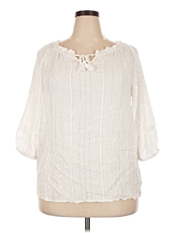Club Z Collection 3/4 Sleeve Blouse (view 1)