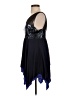 Roz & Ali Graphic Blue Cocktail Dress Size S - photo 5