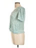MNG Teal Short Sleeve Blouse Size L - photo 5