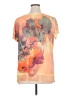 Westbound 100% Polyester Floral Orange Short Sleeve T-Shirt Size XL - photo 2