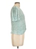 MNG Teal Short Sleeve Blouse Size L - photo 4