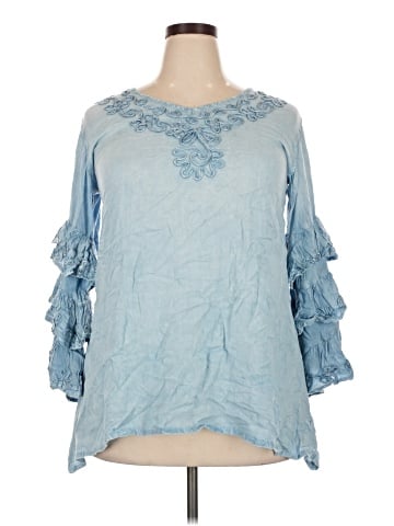 S.R. Fashion 3/4 Sleeve Blouse (view 1)