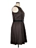 I.N. Studio Solid Brown Casual Dress Size 16 - photo 4