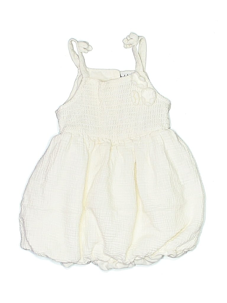 Pre-owned Nicole Miller Kids' Dress In Ivory