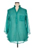 Bobbie Brooks Teal 3/4 Sleeve Blouse Size 2X - photo 1